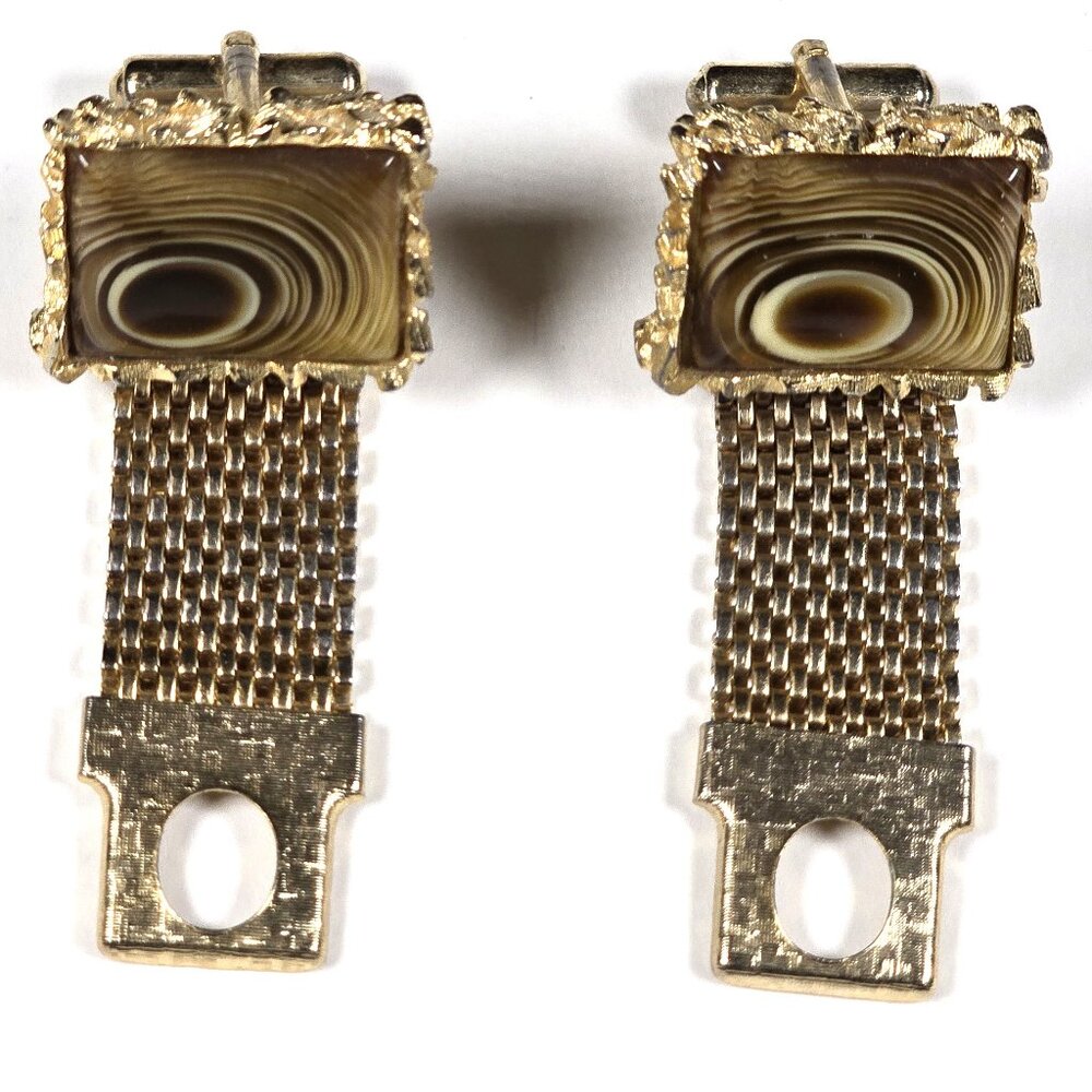 Cuff Links, Beautiful Stone, They will stand out from  the crowd! - Picture 2 of 3